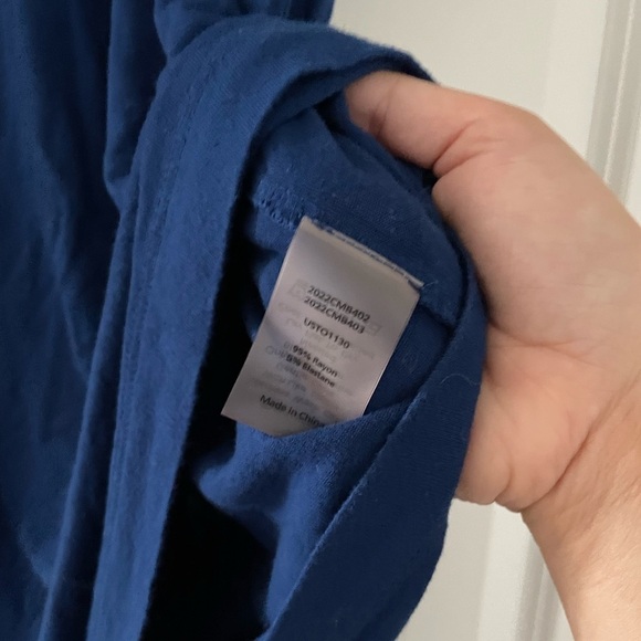 Universal Standard Liquid Jersey Crew Neck Genevette Top True Blue - Picture 6 of 9